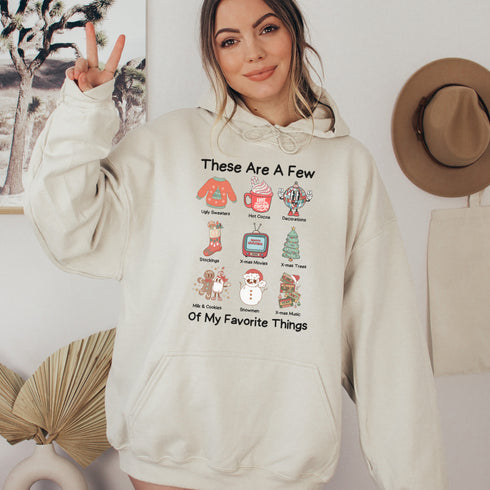 C & Win Sports These Are A Few Of My Favorite Things Hoodie Sand / S - C & Win Sports